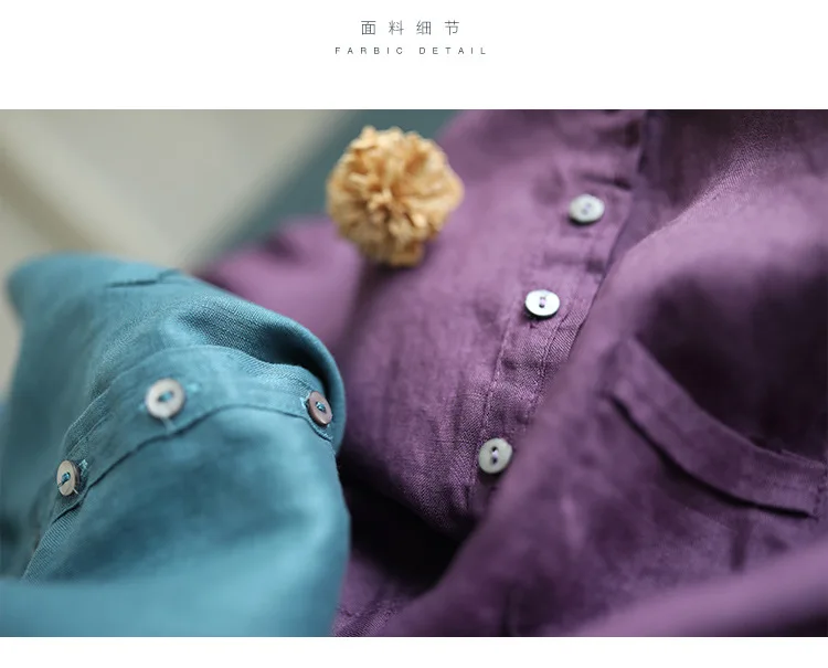 

Casual Loose Thin Solid Linen Shirt Women Lapel Short Sleeve Summer 2021 Women Shirts Blouses Dropshipping