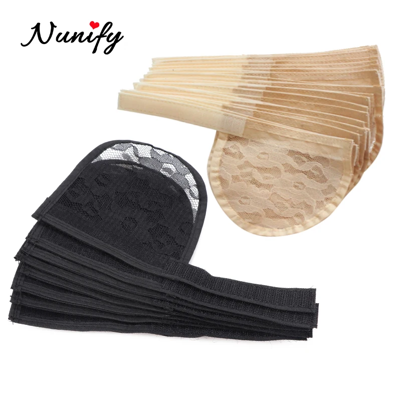 Nunify Black Beige Ponytails Net For Make Pontail Accessories Diy Hair Net For Making Ponytail Afro Bun Wig Caps Hairnets