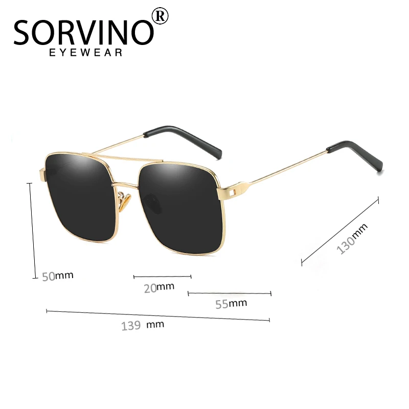 Мужские и женские Квадратные Солнцезащитные очки SORVINO роскошные брендовые