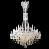 european luxury crystal chandeliers atmosphere living room lighting candle restaurant led staircase lamp hotel villa lights