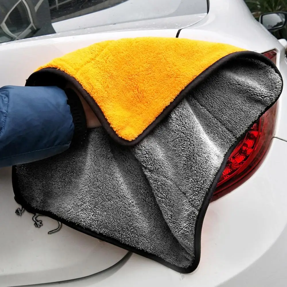 

3PCS 840GSM 45x38cm Microfiber Towels Super Thick Plush Car Cleaning Cloths Auto Microfibre Wax Wash Polishing Detailing Drying