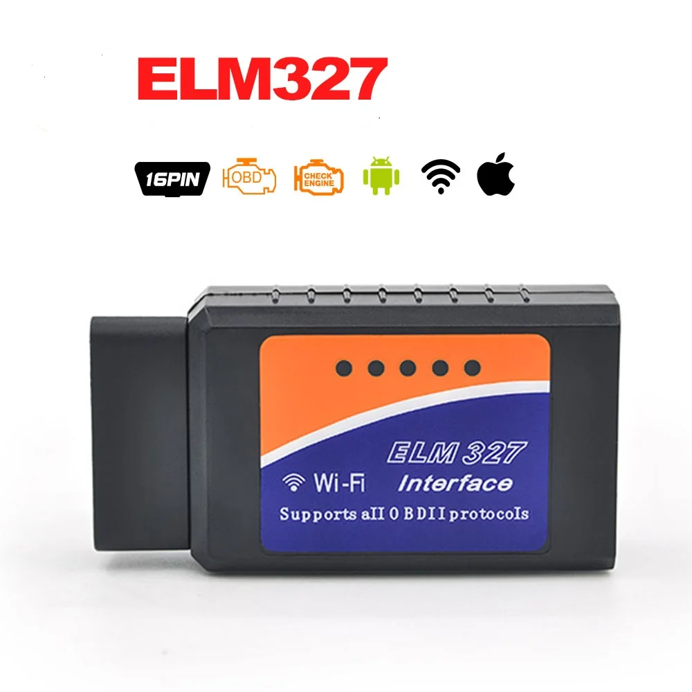Диагностический сканер последней версии V1.5 ELM327 WIFI OBD2 / OBDII|diagnostic tool|auto diagnosticscanner