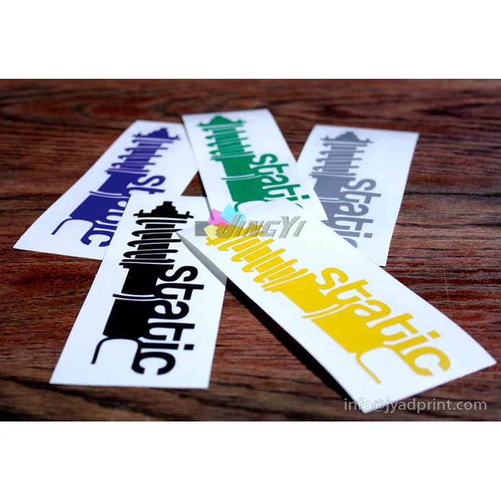 Заказная печать маленькие статические цепляться Матовые Белые ПВХ лабовые