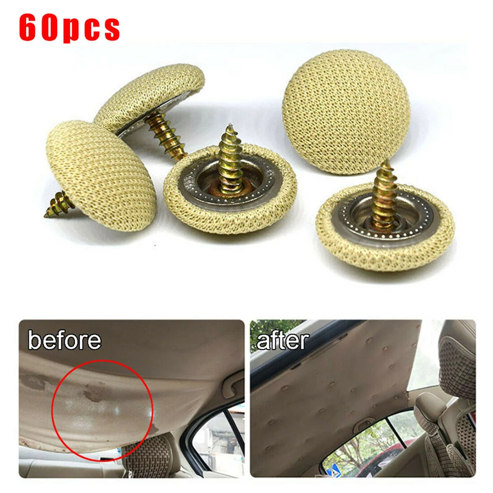 Пряжки на крышу автомобиля 60 шт. крепежные крышки для салона потолка фиксатор