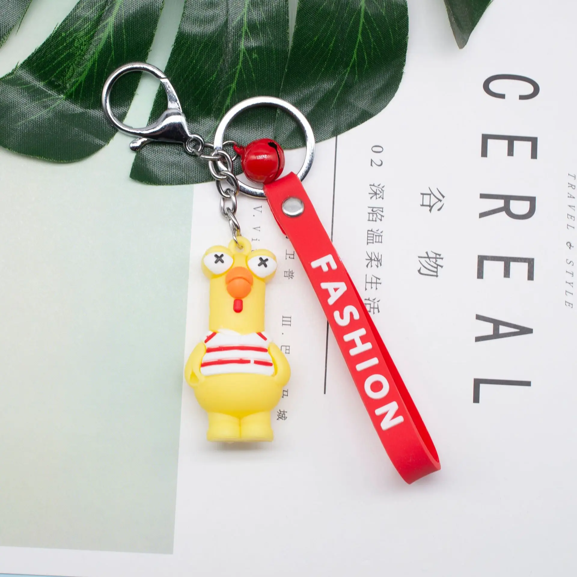 

Trend Cartoon Lovely Keyring Handsome Pendant Car Seat Keychain Student Backpack Give Friend Keychains Christmas Birthday Gift