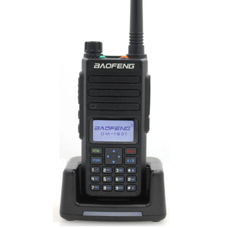 

2020 Baofeng DMR DM-1801 Walkie Talkie VHF UHF 136-174 & 400-470MHz Dual Band Dual Time Slot Tier 1&2 Digital Radio DM1801