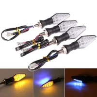 4 pcs universal motorcycle led turn signal lights 12v indicators amber blinker light flashers lighting 12 led amber light