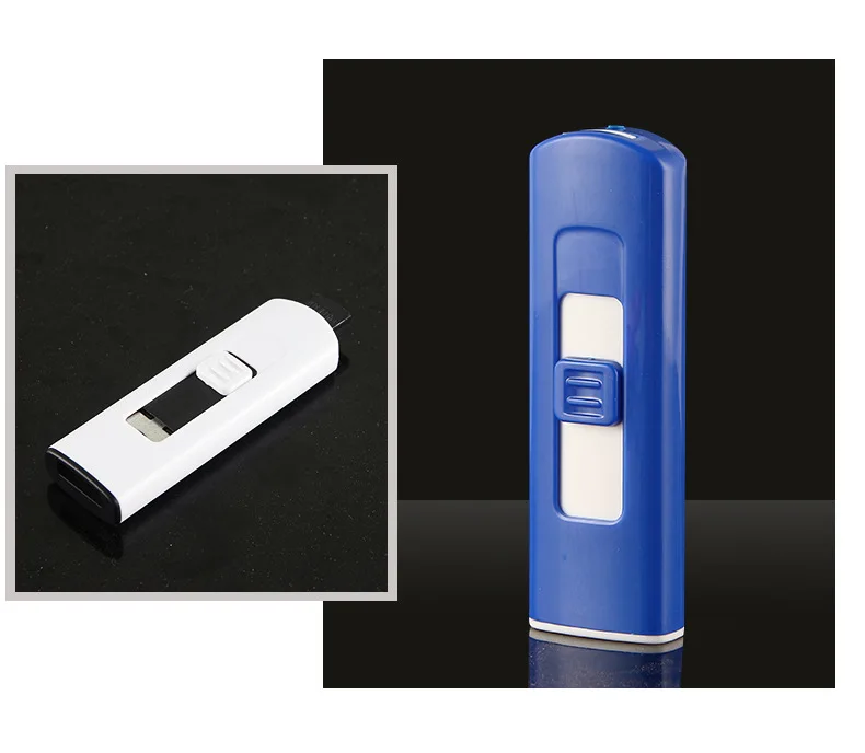 Мини двухсторонняя Зажигалка USB перезаряжаемая ветрозащитная зажигалка