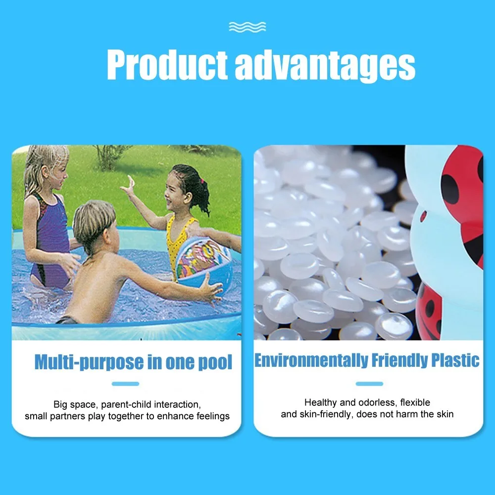 

Baby Children Swimming Pool PVC Round Outdoor Summer Kids Family Inflatable Paddling Pools for Garden Water Party