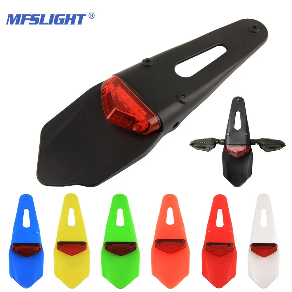 For KTM CR EXC WRF 250 400 Motorcycle Tail LED Light Rear Brake Stop Signal Lights Mudguard Motocross Enduro Motorbike Fenders |