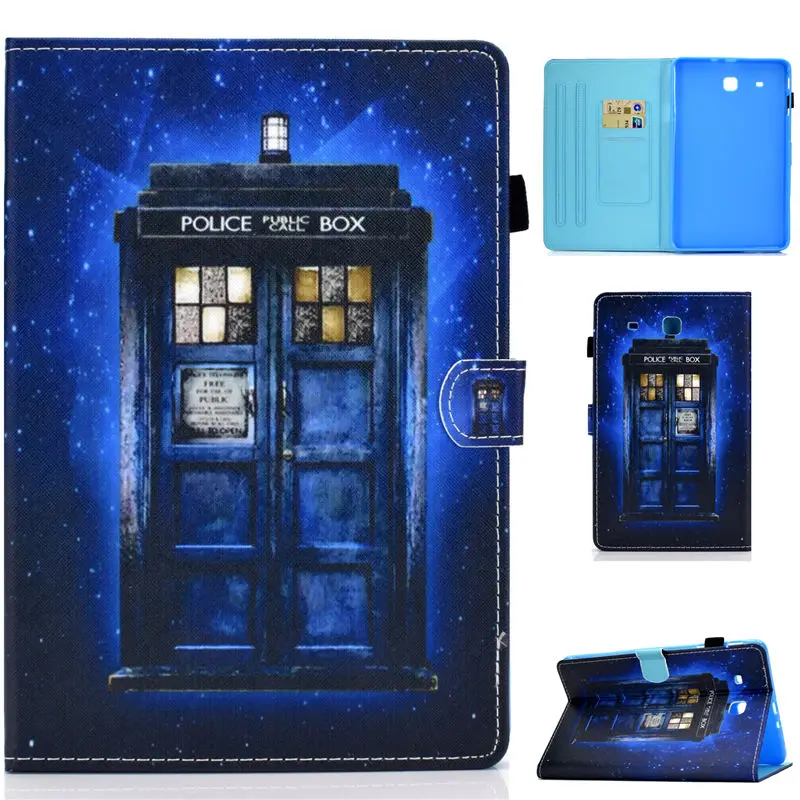 Чехол для samsung Galaxy Tab E 9,6, чехол для samsung Galaxy Tab E T560 SM-T560 T561, чехол s Funda, чехол-подставка с изображением кота из мультфильма - Цвет: S041