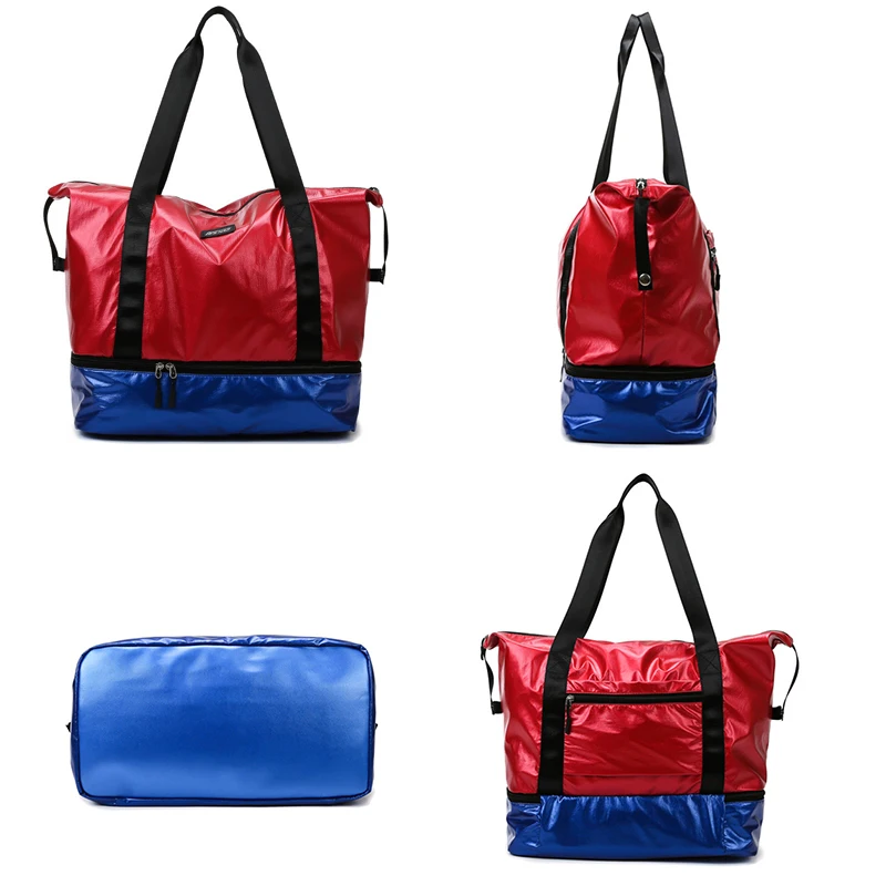 

Women's Fashion Portable Luggage Handbag Large Capacity Travel Bag Waterproof Shoulder Duffle Bag For Short Trip Fitness Sports