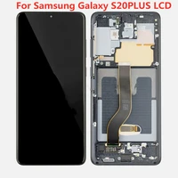 original for samsung galaxy s20plus lcd g985 g985f with frame s20 plus lcd g985 display touch screen digitizer with black dots