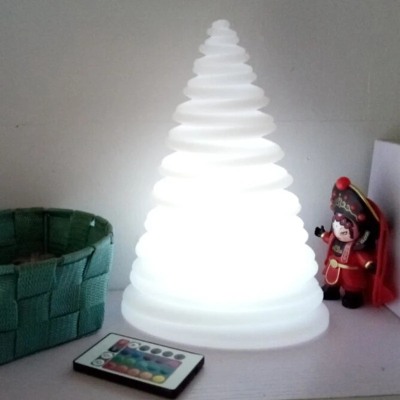 10 дюймов Рождественская елка 25 см рождественские светодиодные настольные лампы
