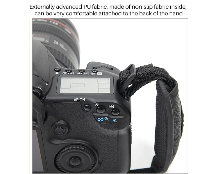 Ремешок на запястье для камеры наручный ремень с винтом 1/4 универсальный Canon Nikon