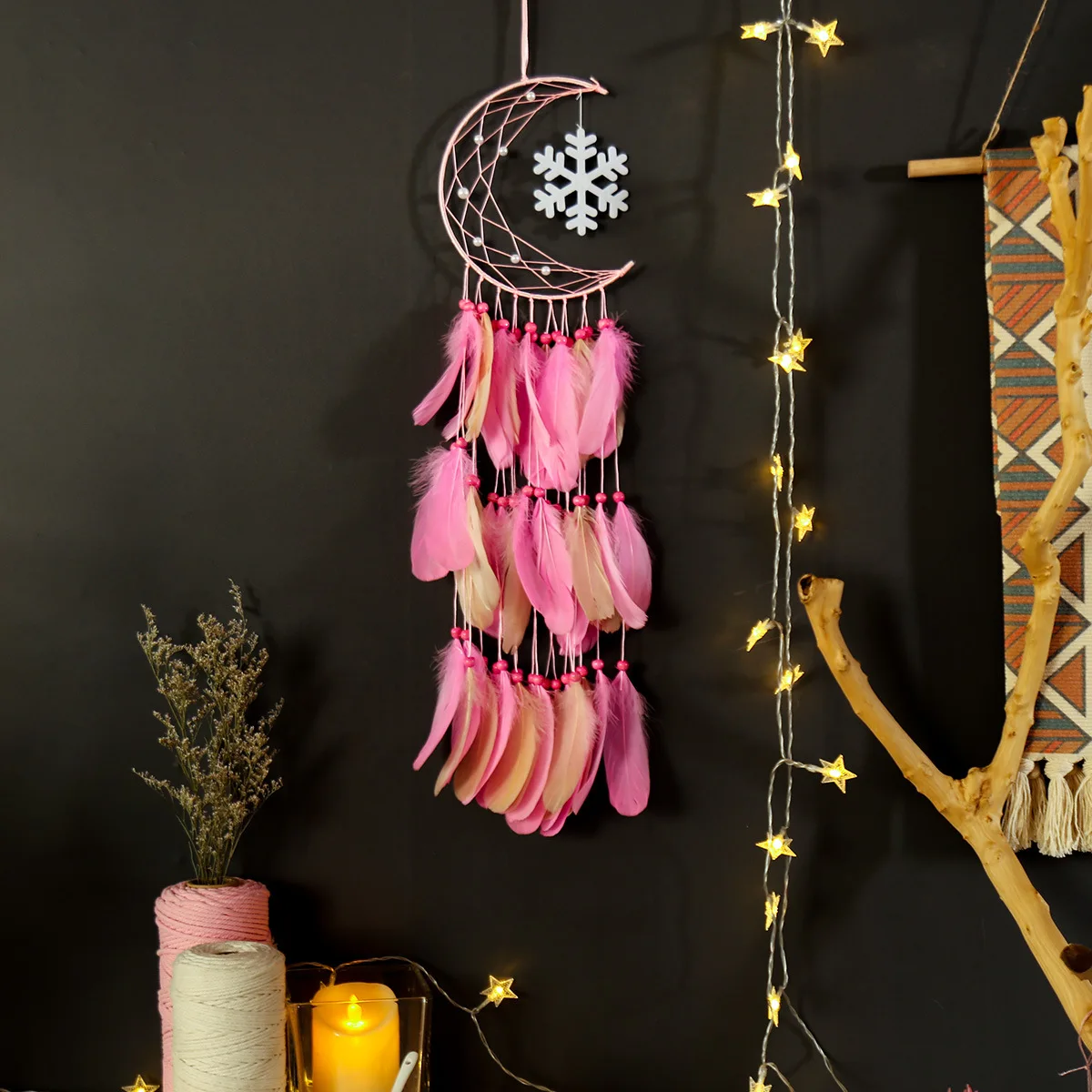 

Рождественское украшение для дома, Рождественское украшение, снежинка, мечта, настенное украшение, оригинальное украшение ручной работы