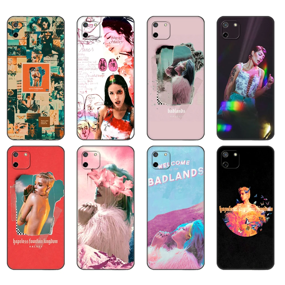 Фонарь для OPPO Realme C11, чехол для Realme C 11 RealmeC11 Back RMX2185, чехол-накладка с надписью Halsey Hopeless Kingdom
