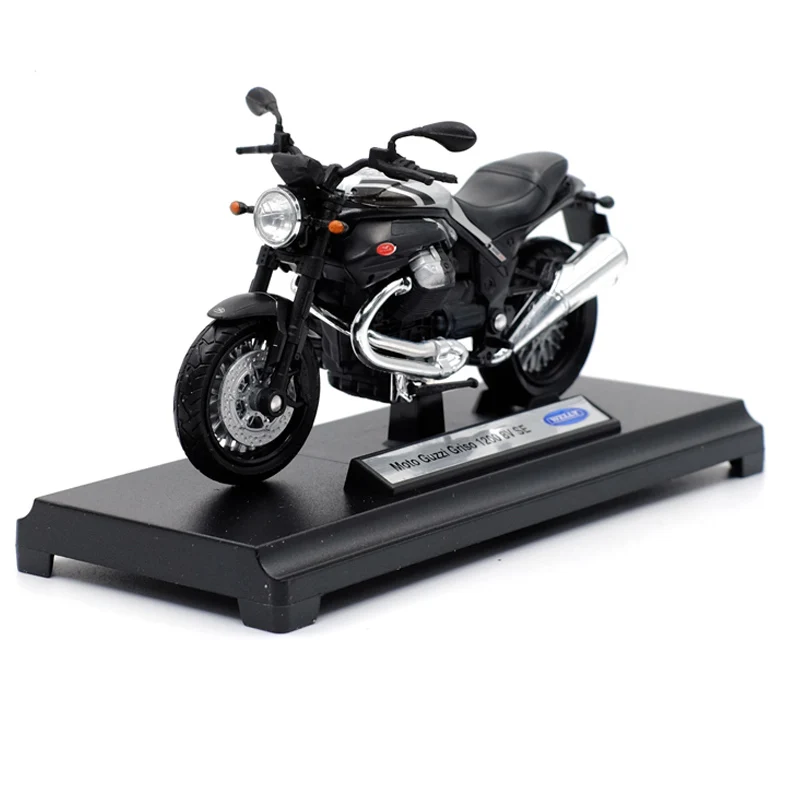 Welly 1:18 MOTO GUZZI GRISO 1200 8V Литая модель мотоцикла Рабочая короткопоглотитель игрушка для детей подарки коллекция игрушек