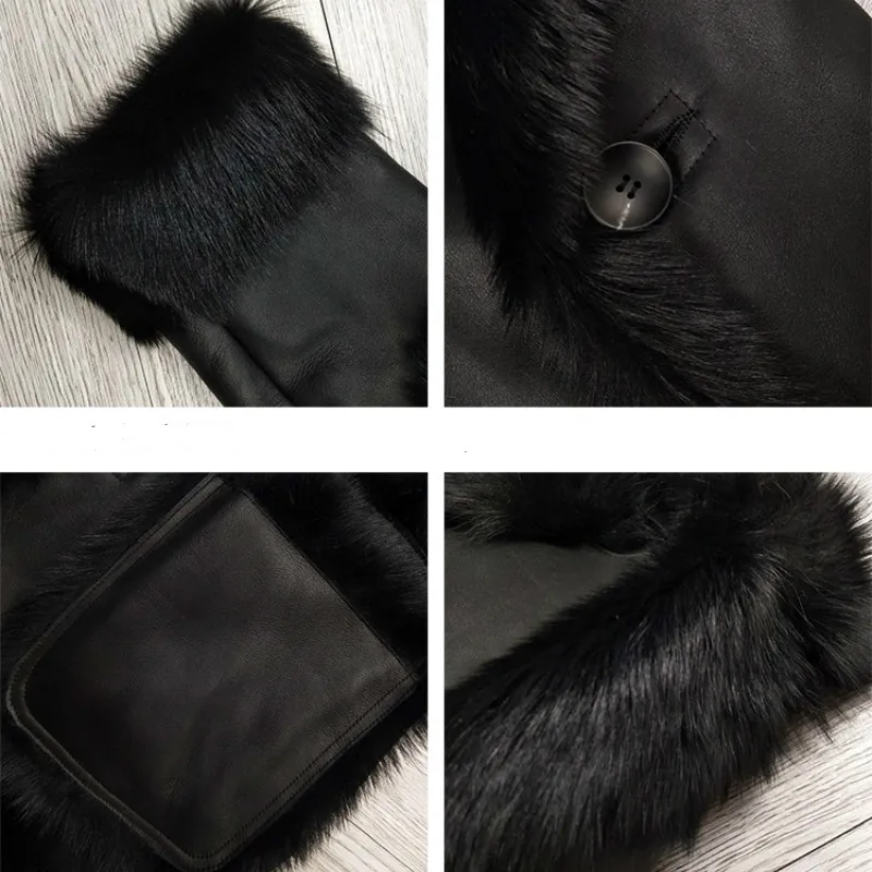 Зимнее пальто для женщин топы 2020 из натурального меха шерстяная куртка Корейская