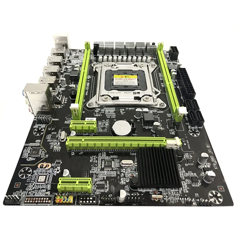 Материнская плата X79M Pro для Intel Lga 2011 E5 2640 2650 2660 Ddr3 2680/1600/1333 МГц 32 Гб M.2 Pci-E M-Atx |