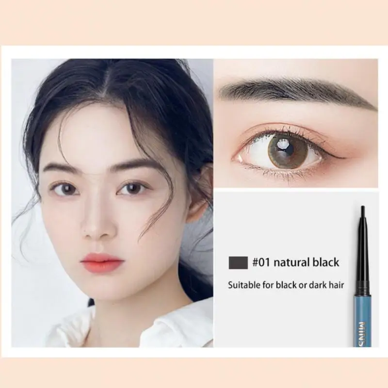 

5colors Fine Eyebrow Pencil With Replacement Waterproof Sweatproof Eyebrow Pen Long Lasting Eye Brow Makeup Cosmetics TSLM1
