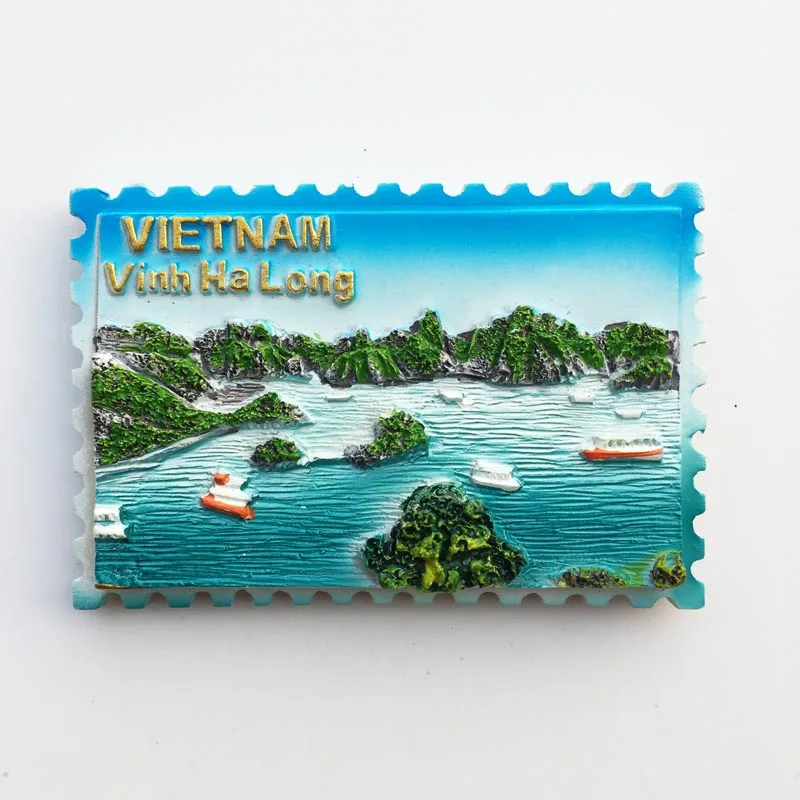 QIQIPP вьетнамский морской гилинь Xialong Bay Туристический Сувенирный пейзаж магнитная