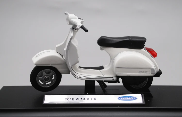 Welly 1:18 Vespa PX 2016 высокий симулятор мотоцикл велосипед Скутер литый под давлением