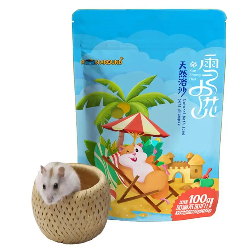 Arena de limpieza de ba&ntilde;o para h&aacute;mster, 1KG, para Chinchilla, gerbo, polvo de ba&ntilde;o, desodorante Natural, esterilizaci&oacute;n, ba&ntilde;o de sal fina, herramientas de ba&ntilde;o-5