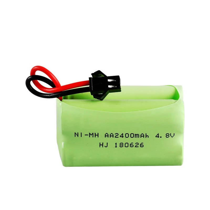 ( T Model) 4.8v 2400mah NiMH Battery For Rc toys Cars Tanks Robots Boats Guns Rechargeable 4* AA Pack Ni-MH | Электроника