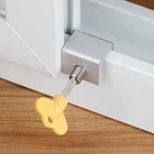 Алюминиевый Замок для окна, раздвижной замок для створки шкафа, замок для детского окна, замок для безопасности дома, ресторана, защелка для окон