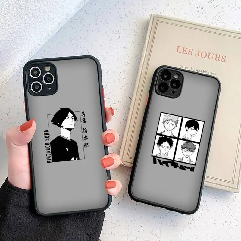 

Anime Oya Haikyuu Love Volleyball phone Cases matte transparent For iphone 7 8 11 12 plus mini x xs xr pro max cover