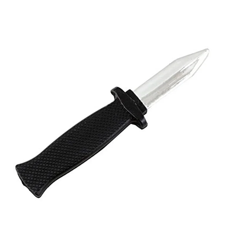 

Funny Trick Joke Toy Plastic Fake Spring Retractable Knife Fools Friends For Children Teens