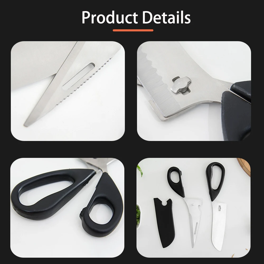 Кухонное приспособление из нержавеющей стали ножницы для резки рыбы утки птицы