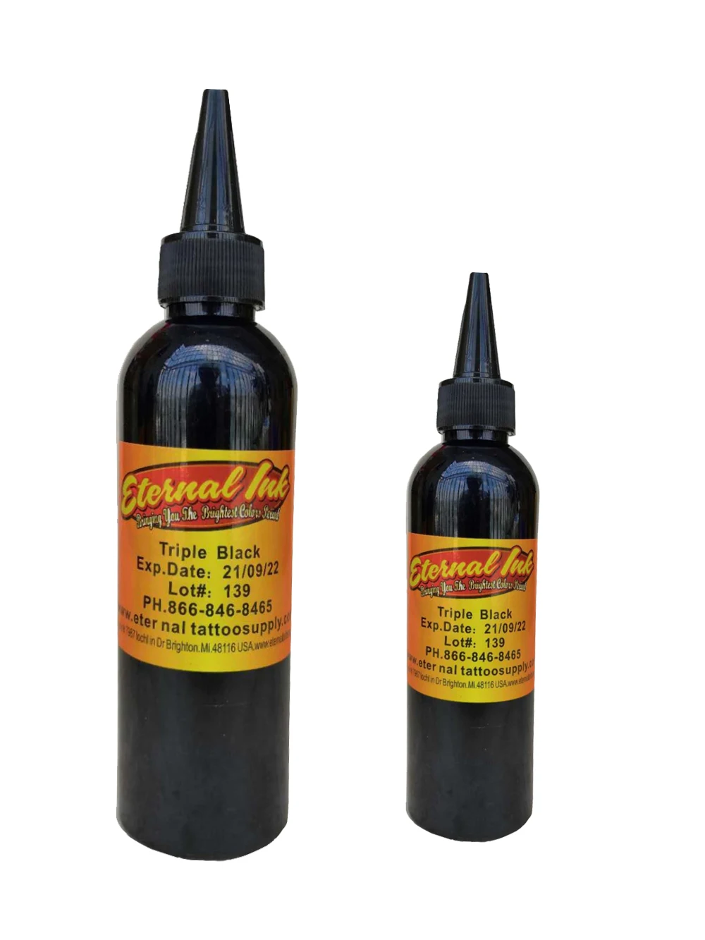 4 oz Black Tattoo Ink Pigments Set Art Body 120ml Permanent microblading pigment paint for tattoo