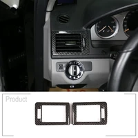 for mercedes benz c class w204 2007 2010 car abs dashboard air conditioning vent frame trim accessories 2pcs