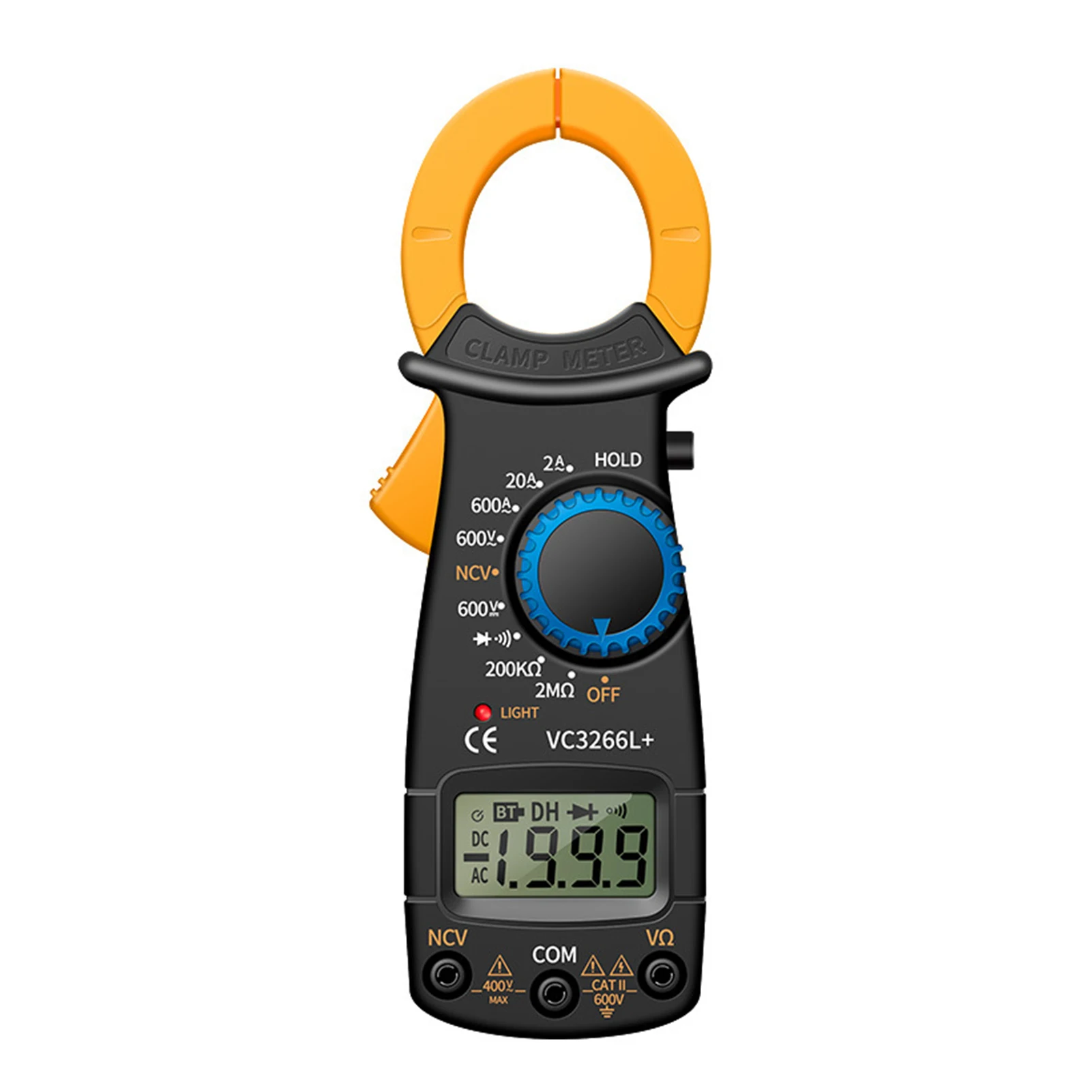 

Digital Clamp Meter NCV Diode Test AC Voltage Handheld Accurate Voltmeter Current 1999 Counts Electrical Multimeter Ammeter