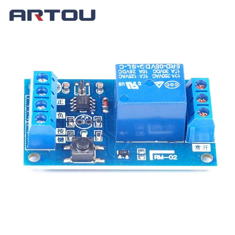 Однокнопочный релейный модуль 5 в 12 В модифицированный Автомобильный Запуск и