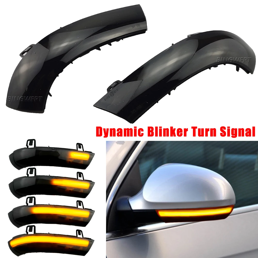 

Dynamic LED Turn Signal Lights Rearview Mirror Indicator Blinker Repeater For Volkswagen VW GOLF 5 Jetta MK5 Passat B6 B5.5 EOS