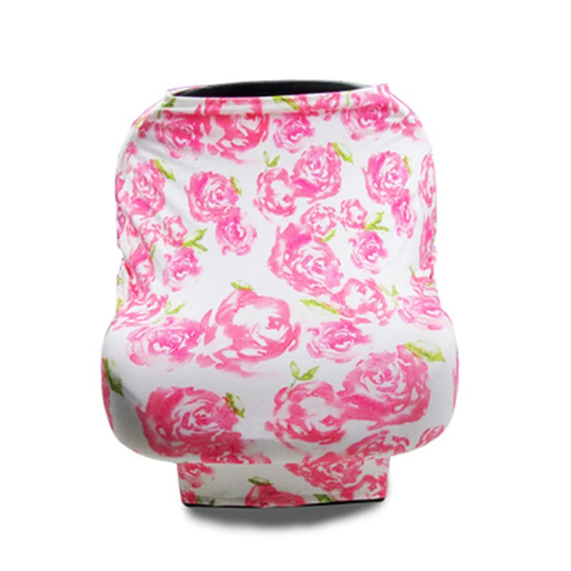 Чехол для новорожденного, для грудного вскармливания, для кормления ребенка, с принтом, корзина для покупок, навес для автомобильного сиденья, коляска, для кормления, детский шарф, чехлы для кормления - Цвет: 02