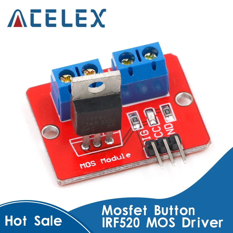 0 24 в топ Mosfet Кнопка IRF520 драйвер MOS модуль для Arduino MCU ARM Raspberry pi|pi raspberry|pi toppi module |