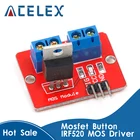 0-24 в топ Mosfet Кнопка IRF520 драйвер MOS модуль для Arduino MCU ARM Raspberry pi