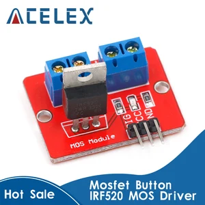 0-24 в топ Mosfet Кнопка IRF520 драйвер MOS модуль для Arduino MCU ARM Raspberry pi