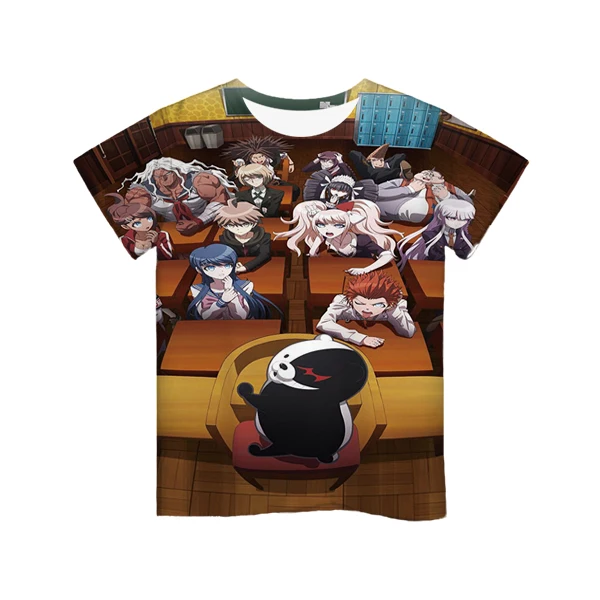 

New 3D Baby Danganronpa T Shirt Kids Children Boys Anime T Shirt O-Neck Clothes 2020 Summer Fashion Casual Tops