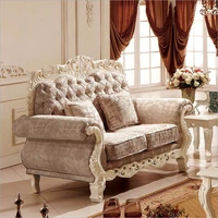 high quality european antique living room sofa furniture genuine leather set pfy10014