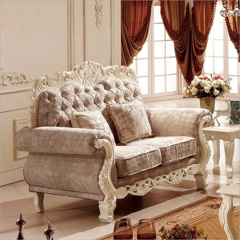 Высококачественный европейский античный диван для гостиной комплект мебели из