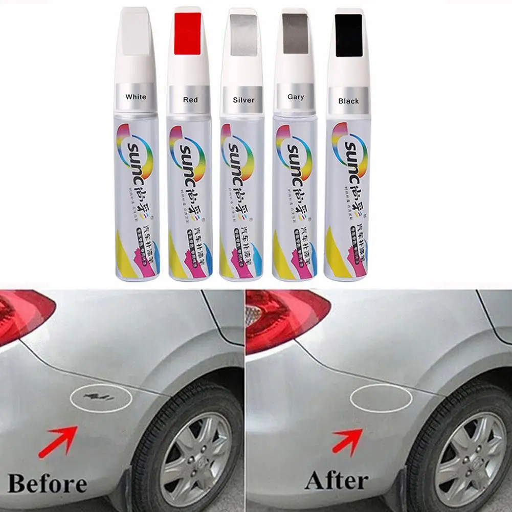 

1pcs 12ml Professional Car Scratch Repair Pen Auto Care 5 Colors Car Scratch Repair Paint Care Auto Paint Pen Car Beauty Tools