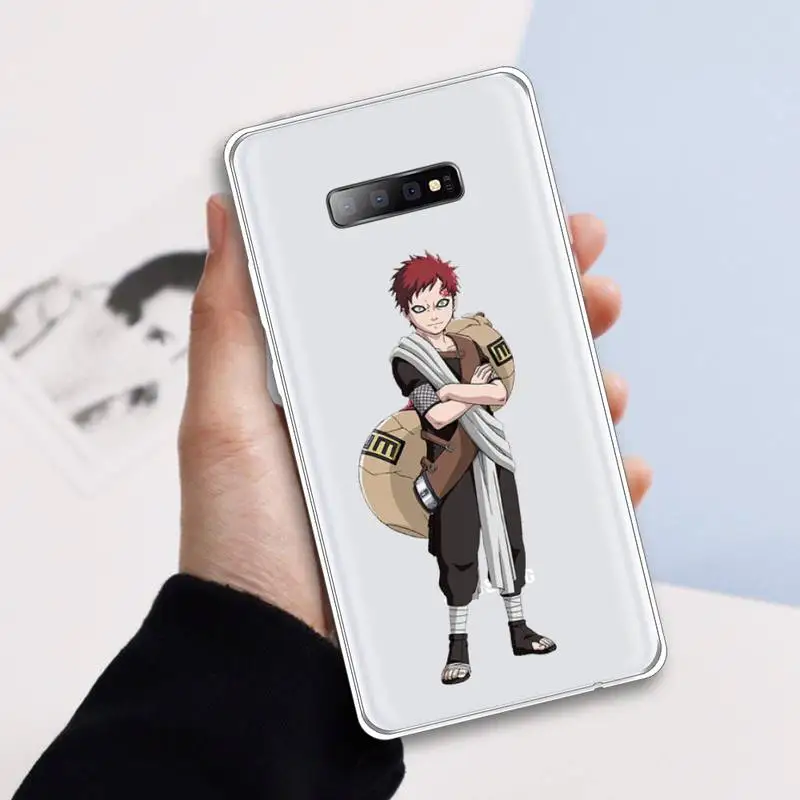 

Naruto Gaara Japan anime Phone Case Transparent For Samsung Galaxy A 71 21s S note 8 9 10 plus 20 ultra
