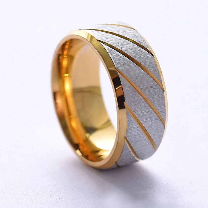 Новое мужское кольцо с саржевой внутренней дугой на палец Классические