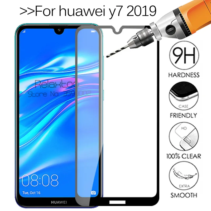 Защитное стекло для huawei y7 2019 защитная пленка на экран Hauwei Huawey pro y 7 7y y72019 y7pro