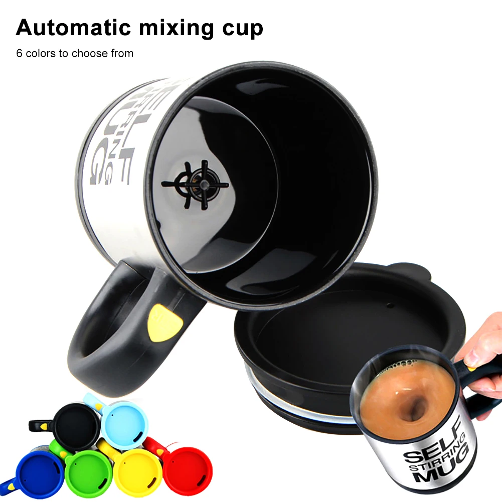 400ml Stainless Steel Lazy Automatic Self Stirring Mug Juice Mix Cup Drinkware Coffee Milk Mixing | Дом и сад